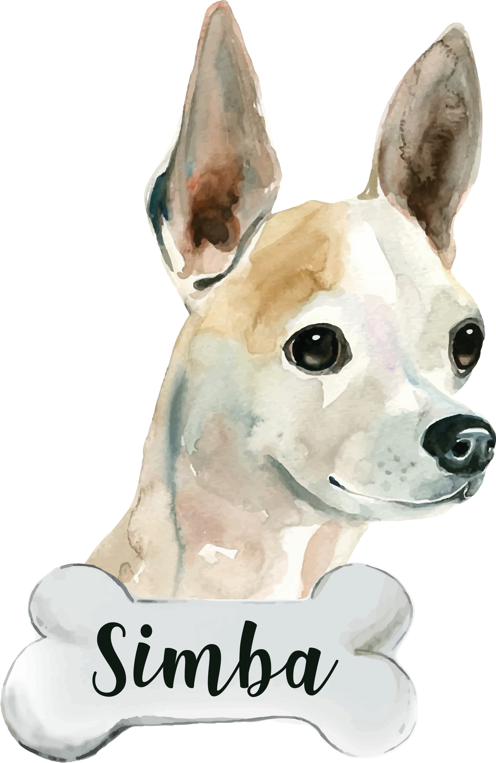 Alfombra vinílica animales perro con nombre - TenVinilo