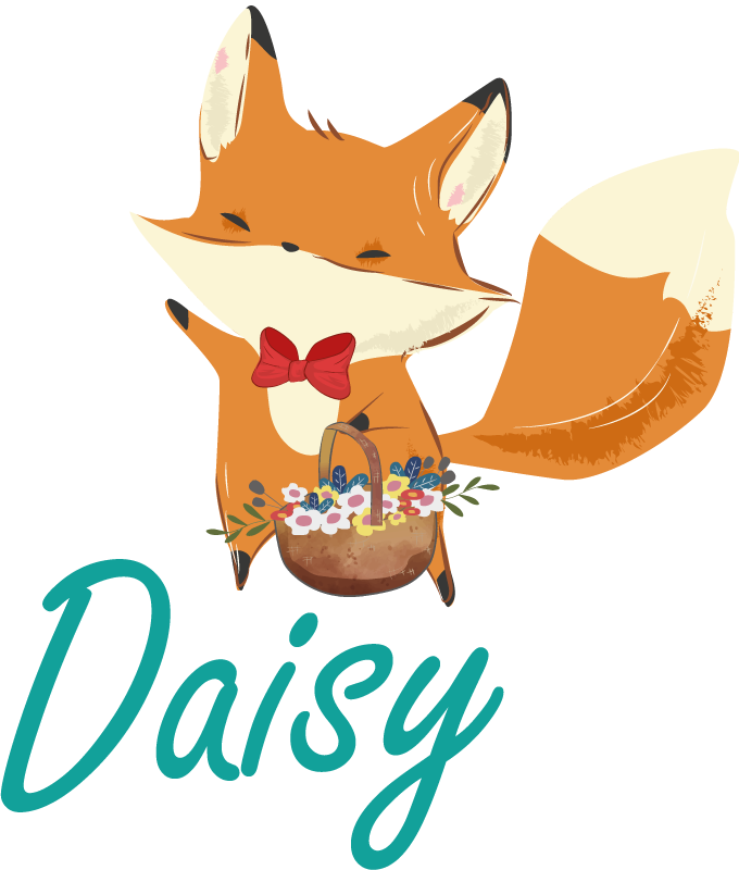 Alfombra vinílica animales zorro juguetón - TenVinilo