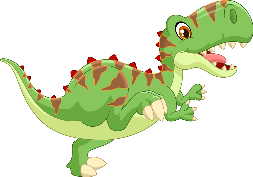 Alfombra vinílica animales personaje dinosaurio amigable - TenVinilo