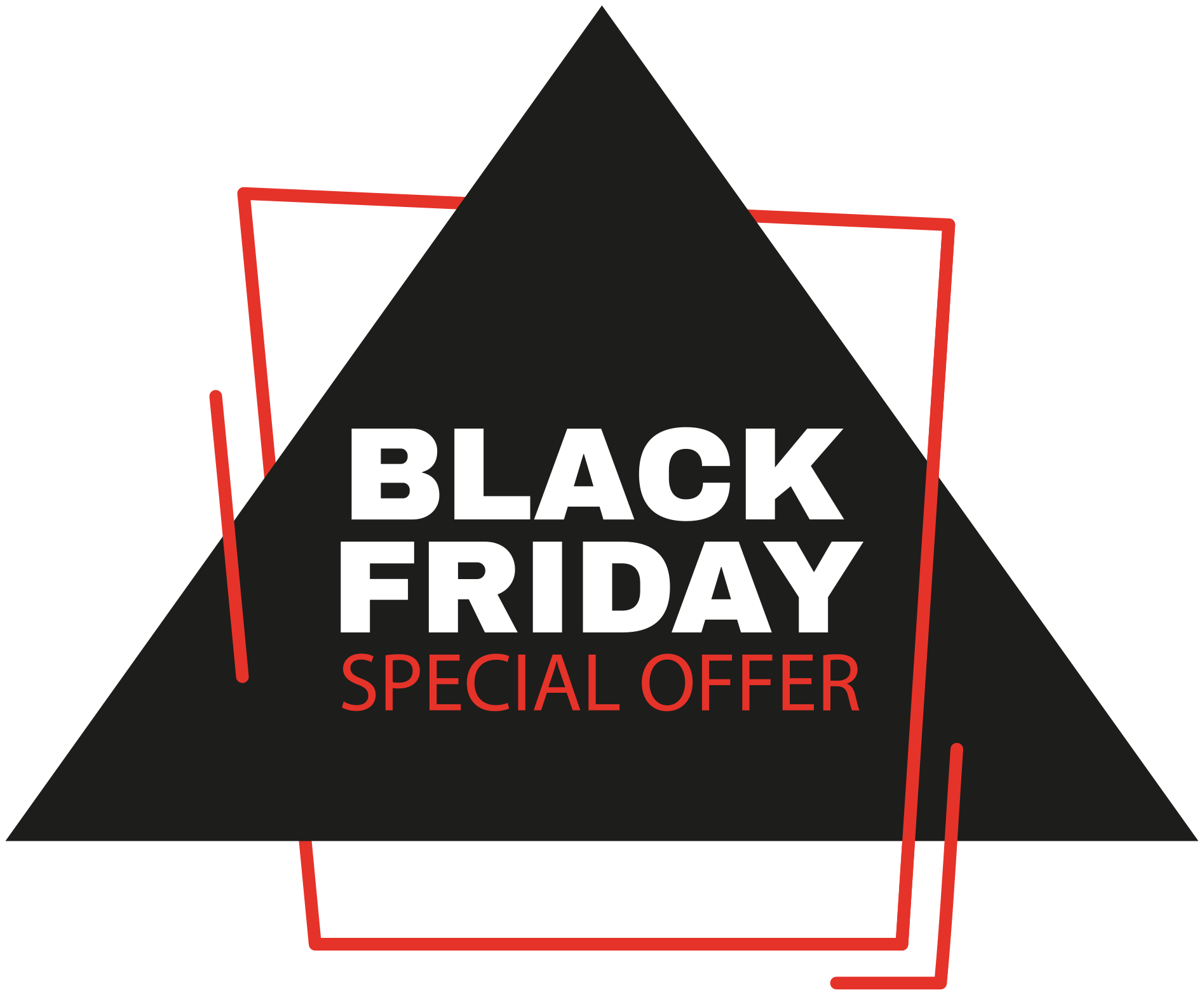 Alfombra vinílica black friday cartel de ofertas - TenVinilo