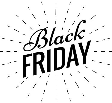 Alfombra vinílica black friday texto caligráfico brillante - TenVinilo