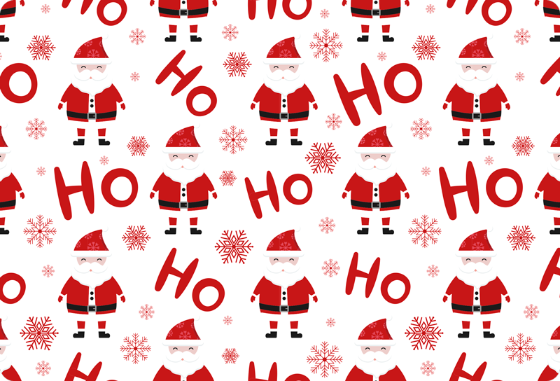 Alfombra vinílica navidad diseño santa claus y hohoho - TenVinilo