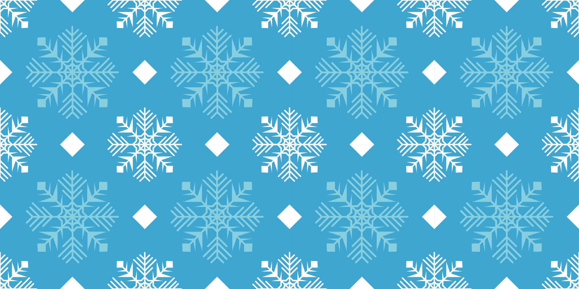 Alfombra vinílica navidad copos de nieve tonos azules - TenVinilo