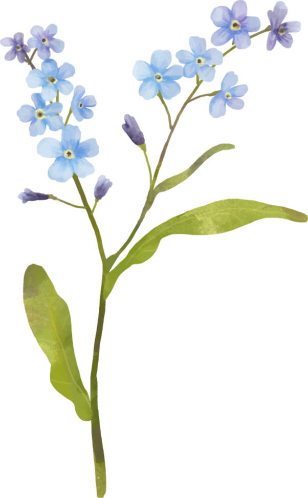 Alfombra vinílica flores planta azul elegante - TenVinilo