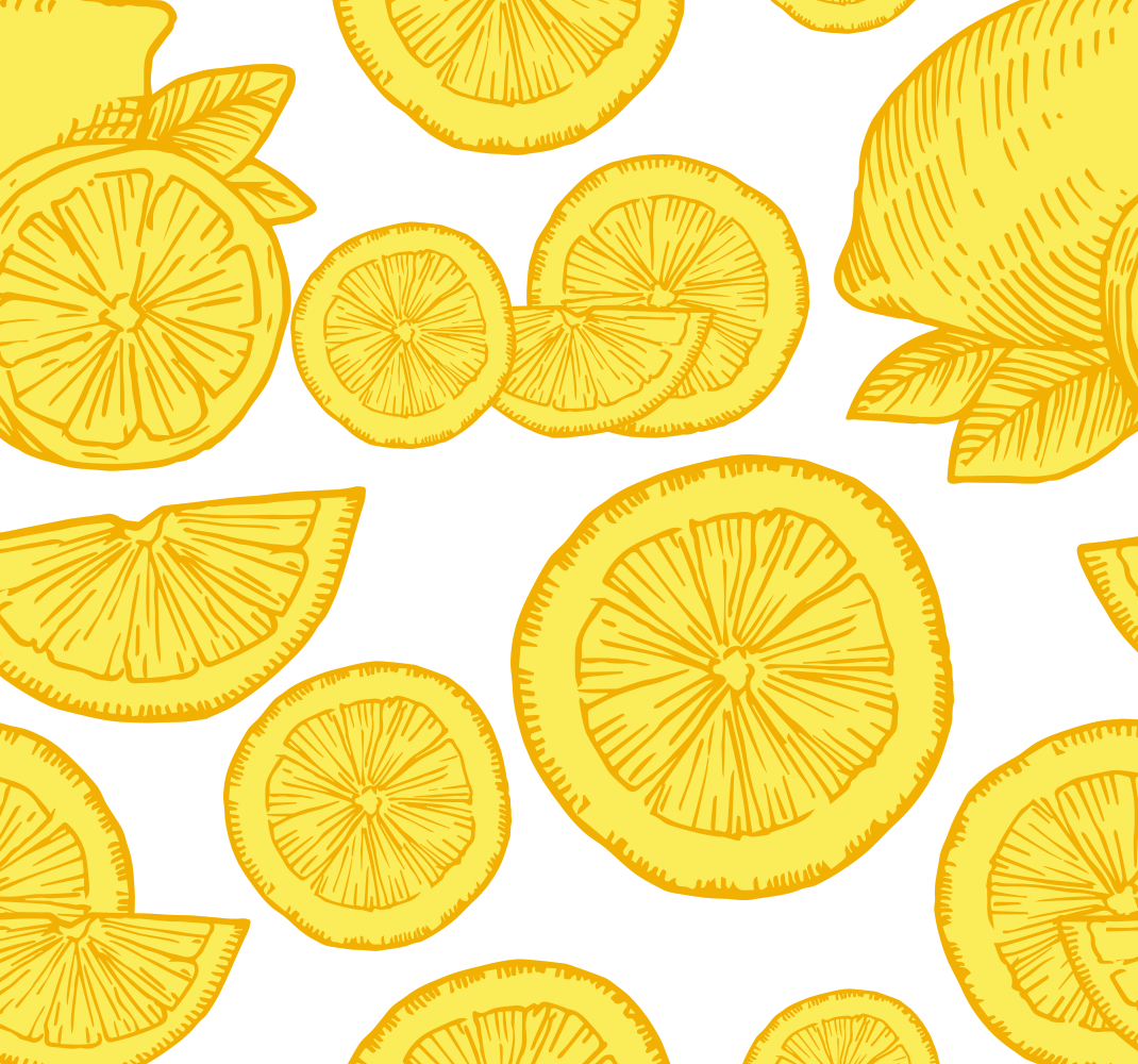 Alfombra vinílica cocina dibujo de naranjas y limones - TenVinilo