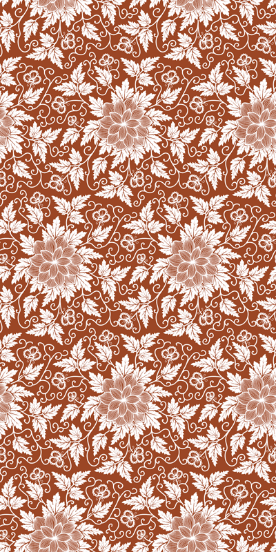 Alfombra vinílica flores composición botánica - TenVinilo