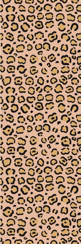 Alfombra vinílica animal print leopardo pastel - TenVinilo