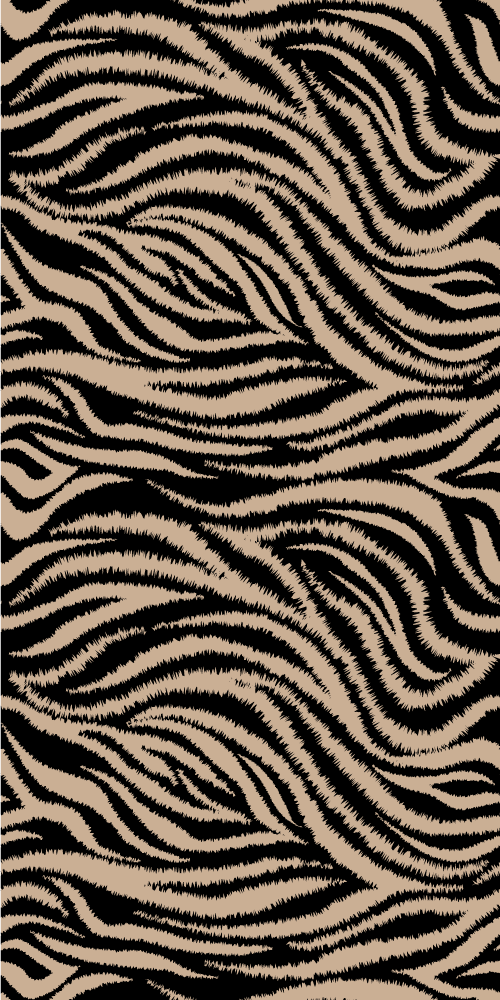 Alfombra vinílica animal print diseño de rayas zebra - TenVinilo