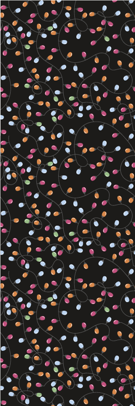 Alfombra vinílica navidad decoraciones luminosas - TenVinilo