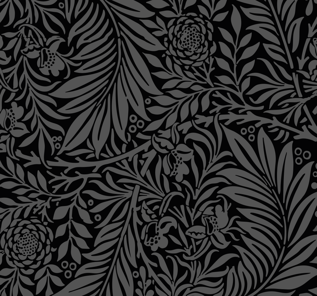 Alfombra vinílica dormitorio patrones abstractos negros - TenVinilo