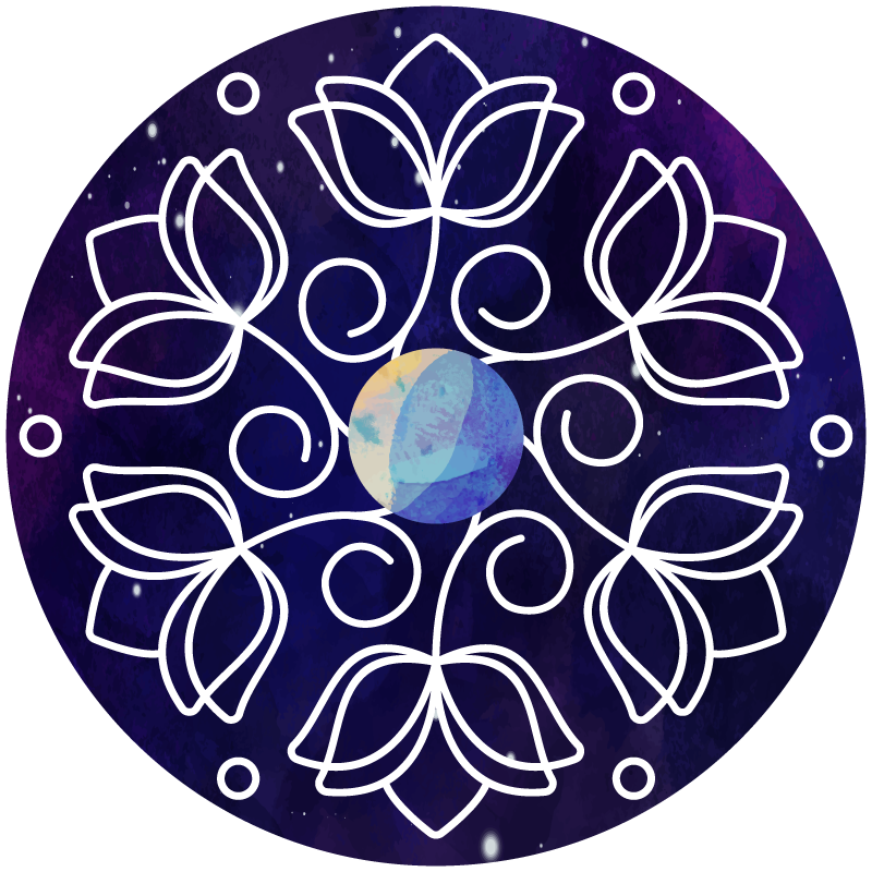 Alfombra vinílica naturaleza diseño de loto - TenVinilo