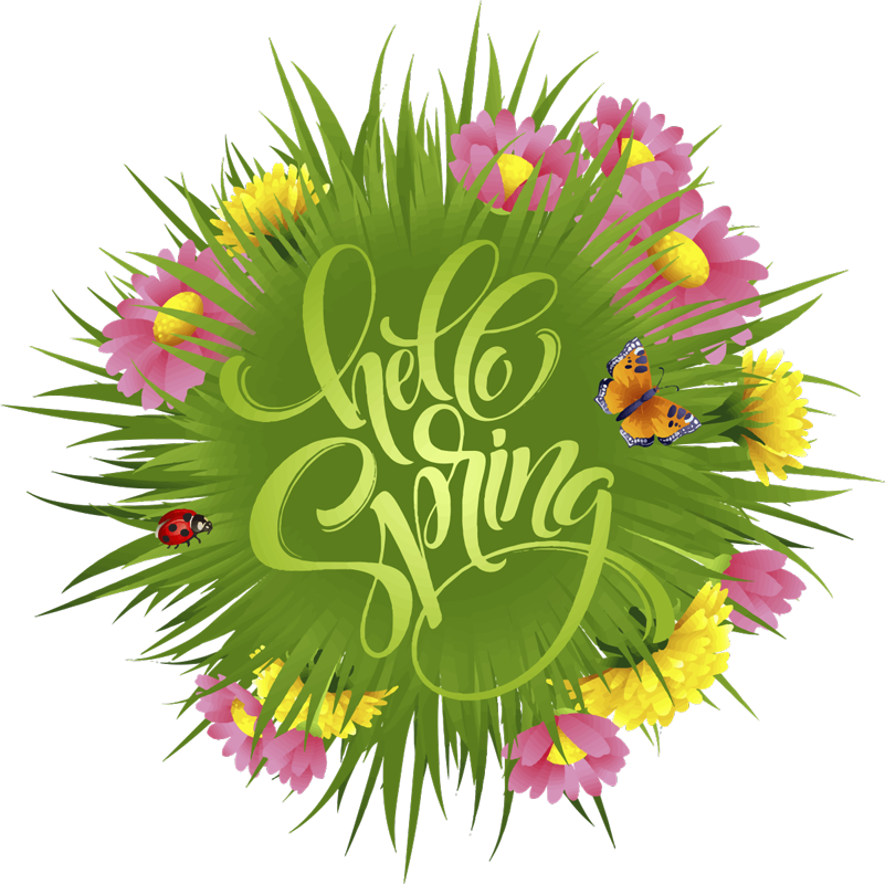 Alfombra vinílica flores campo de primavera - TenVinilo