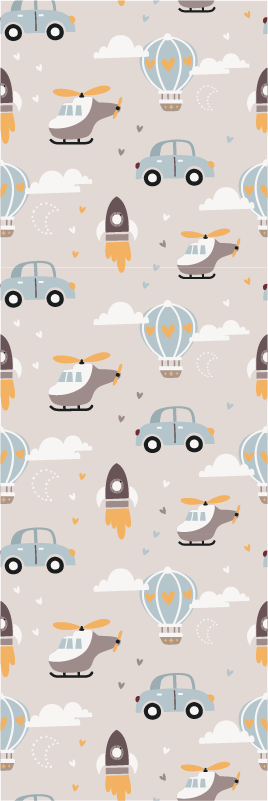 Alfombra vinílica dormitorio ilustración bonita para niños - TenVinilo