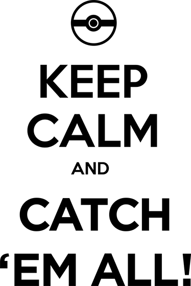 Alfombra vinílica juegos pokémon mantén la calma - TenVinilo