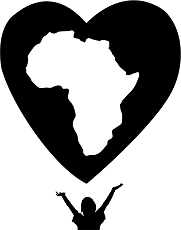 Alfombra vinílica mapamundi corazón de África - TenVinilo