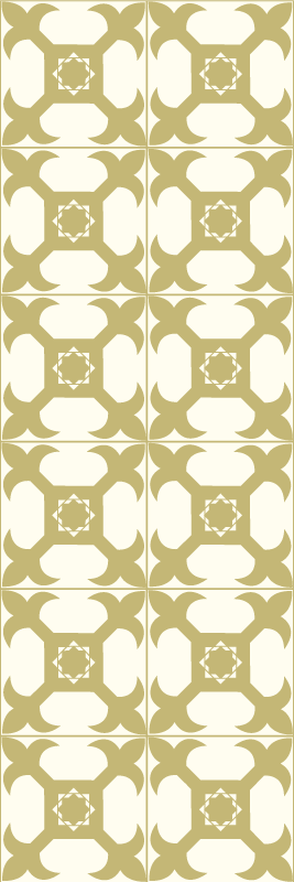 Alfombra vinílica baño patrón de azulejos elegantes - TenVinilo