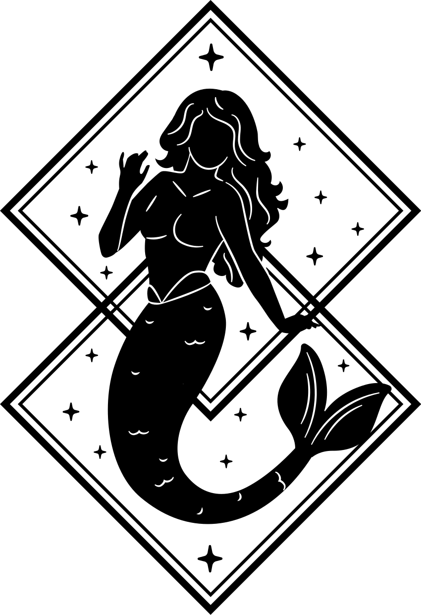 Alfombra vinílica baño adhesivo de sirena - TenVinilo