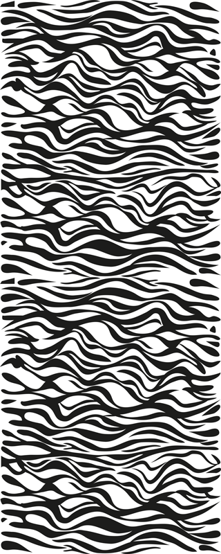 Alfombra vinílica cocina fondo de cebra - TenVinilo