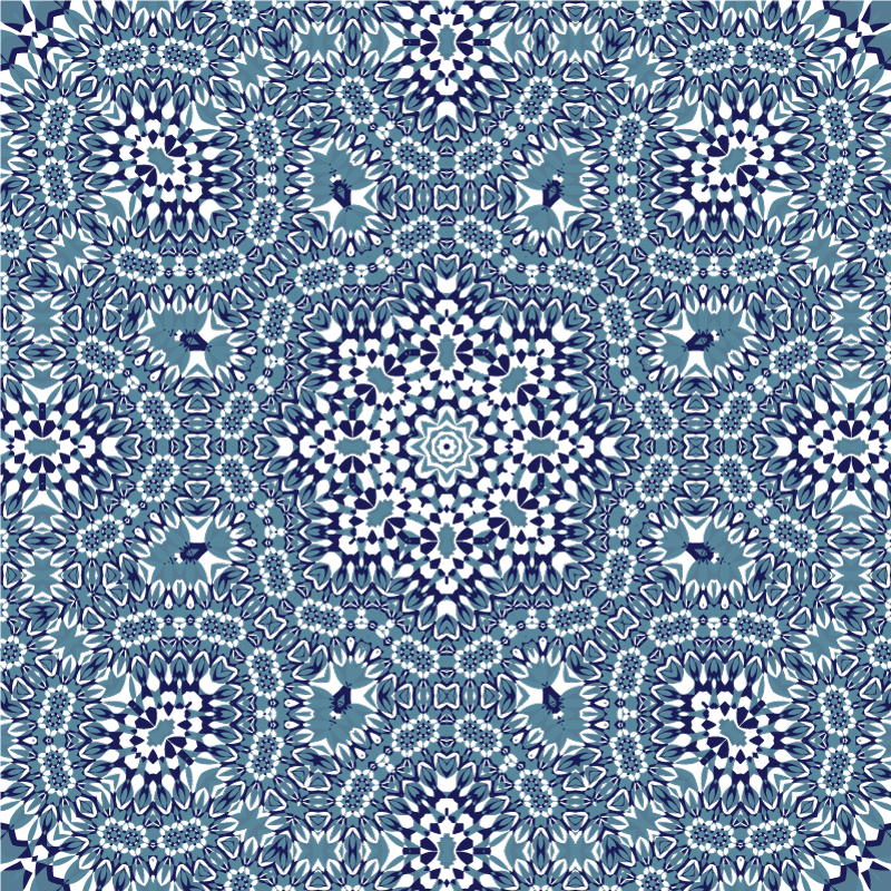 Alfombra vinílica cocina mandala en mosaico - TenVinilo