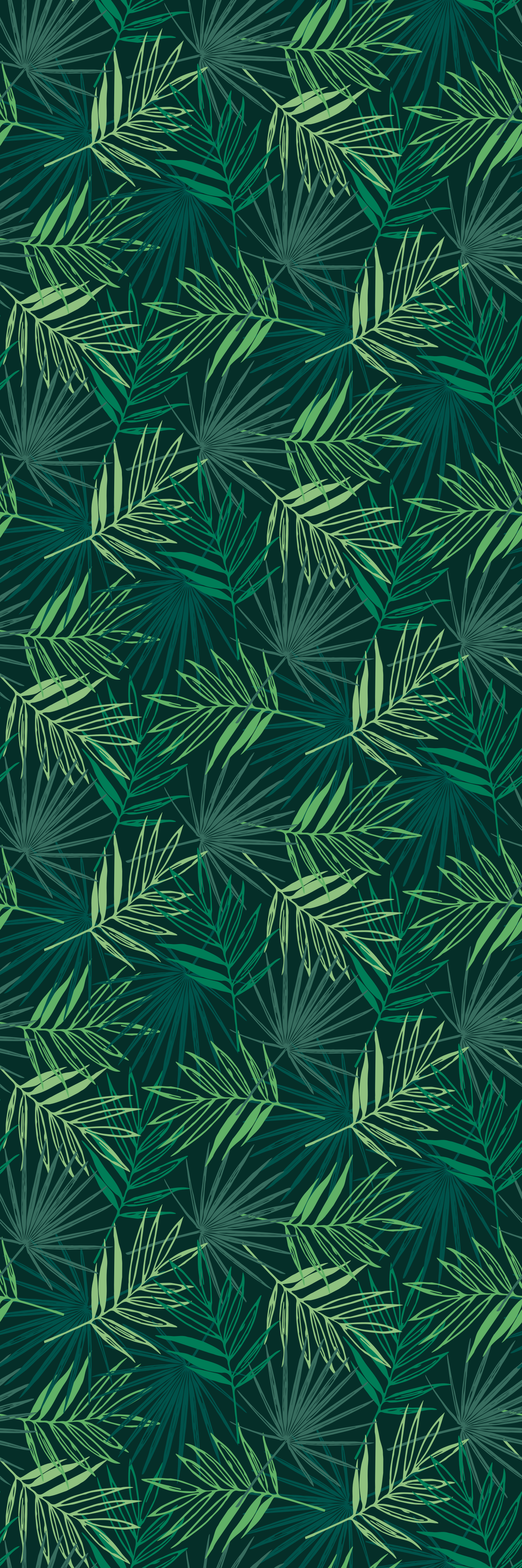 Alfombra vinílica oficina patrón tropical mezclado - TenVinilo