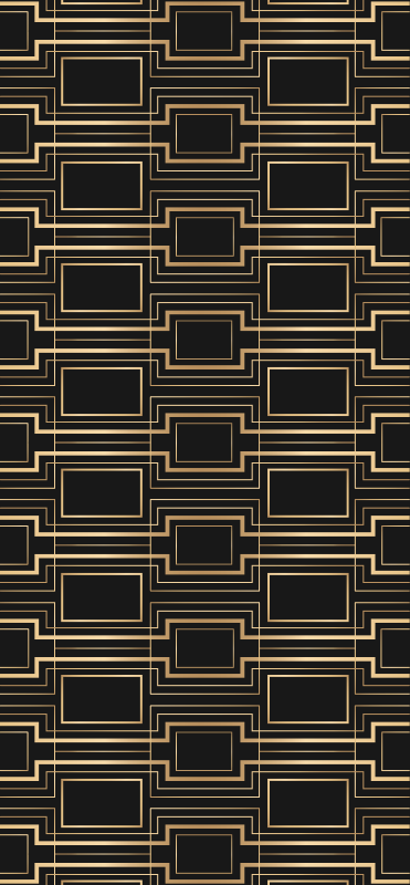 Alfombra vinílica oficina marco dorado decorativo - TenVinilo