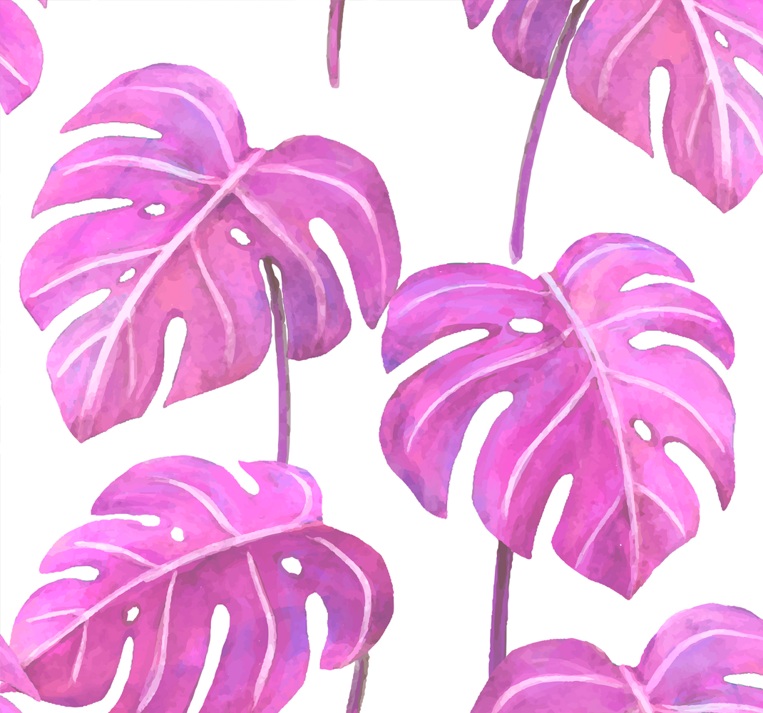 Alfombra vinílica naturaleza monstruo pintado rosa - TenVinilo