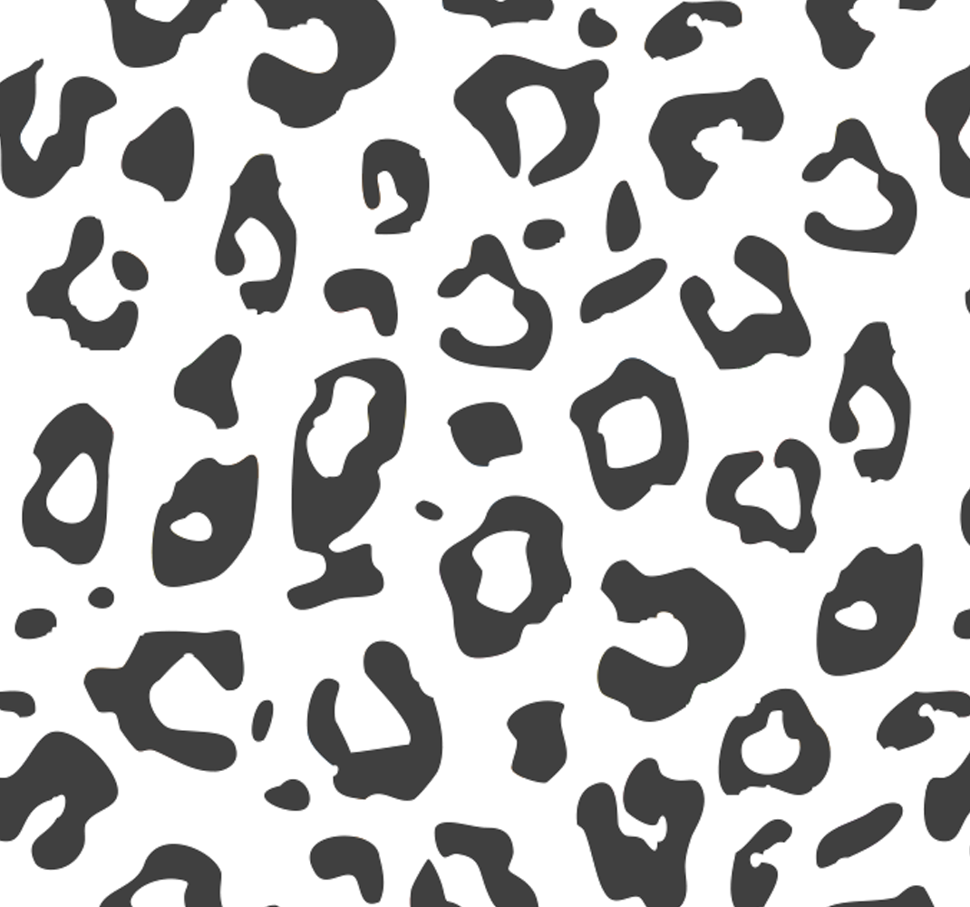 Alfombra vinílica animales leopardo negro - TenVinilo