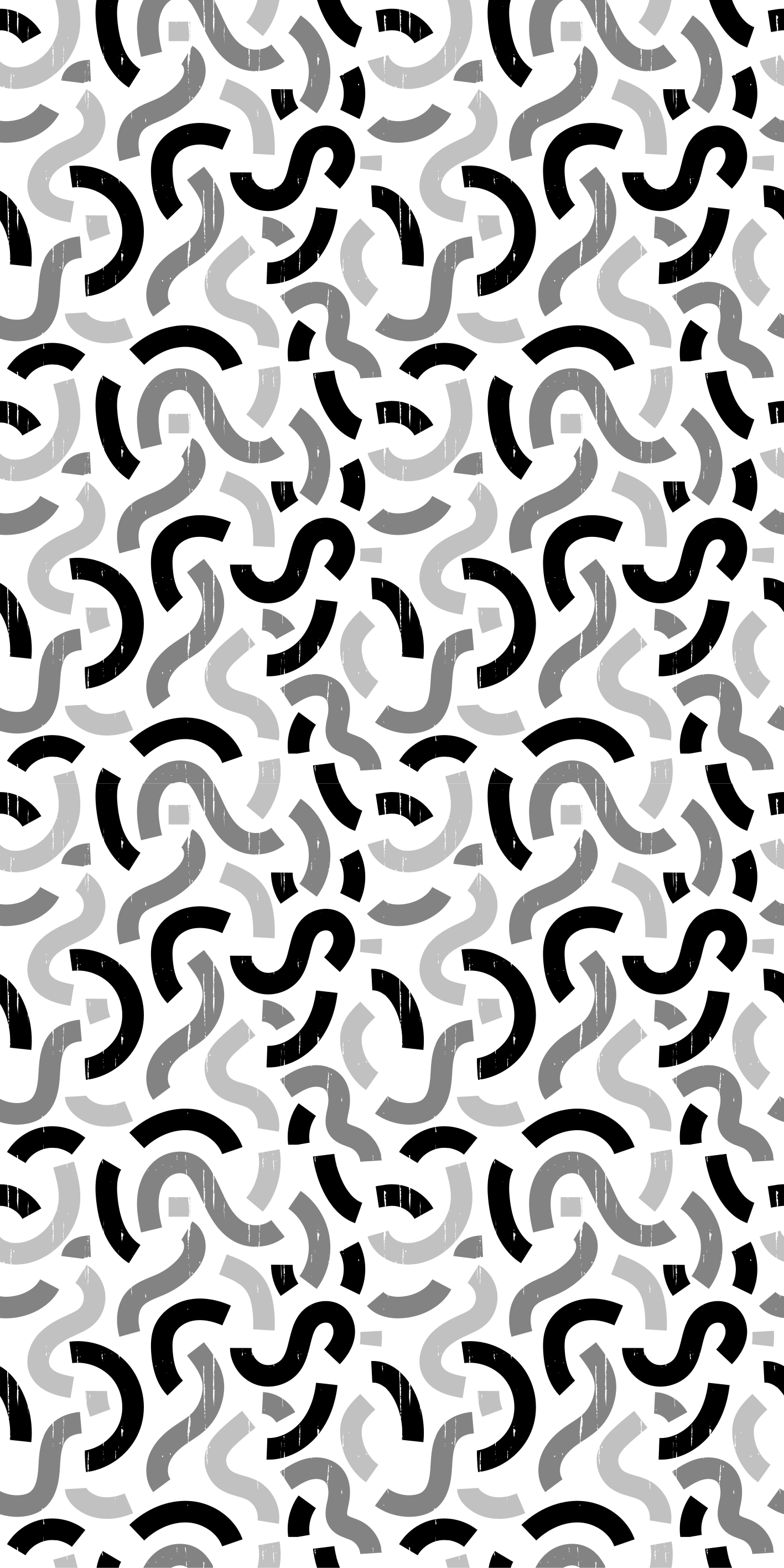 Alfombra vinílica imitación patrón de formas blanco y negro - TenVinilo