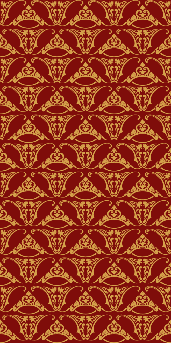 Alfombra vinílica vintage diseño pugin - TenVinilo