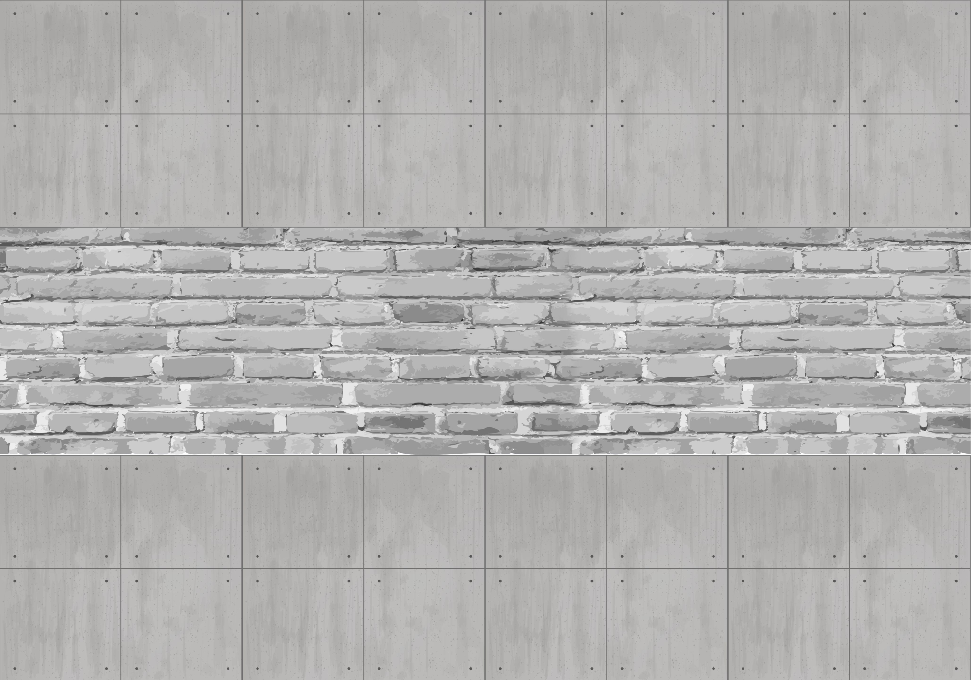 Alfombra vinílica gris paneles de concreto - TenVinilo
