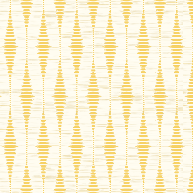 Alfombra vinílica amarilla ikat rabaul amarillo - TenVinilo