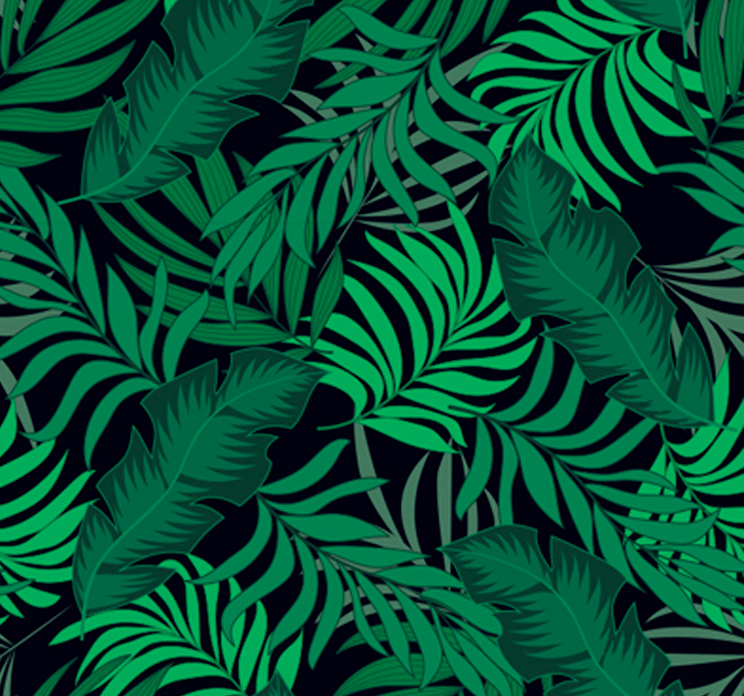 Alfombra vinílica verde clave en la jungla - TenVinilo