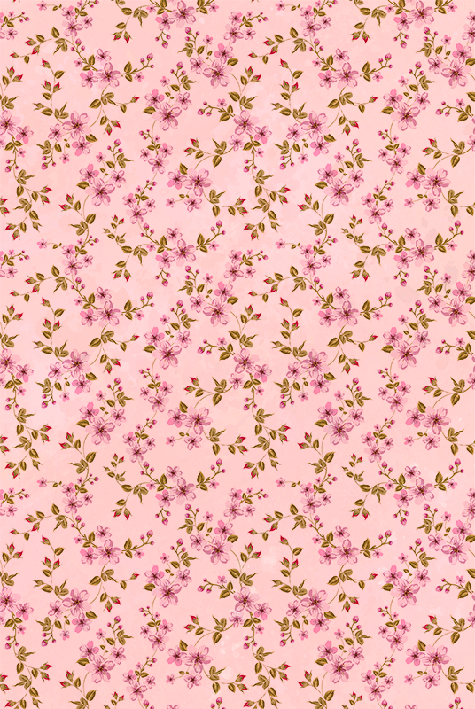 Alfombra vinílica rosa flores acuareladas - TenVinilo