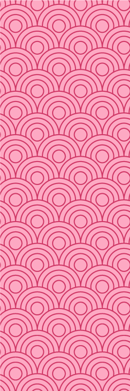 Alfombra vinílica rosa formas en rosa claro y oscuro - TenVinilo