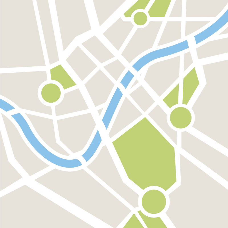 Alfombra carretera ciudad con calles - TenVinilo