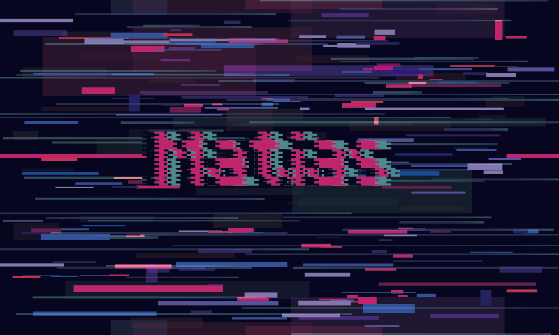 Alfombra vinílica moderna glitch con nombre - TenVinilo