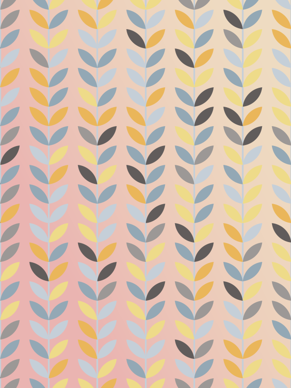 Alfombra vinílica floral estilo nórdico - TenVinilo