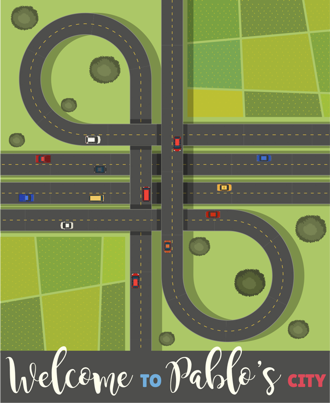 Alfombra vinílica personalizable mapa de juego ajustable - TenVinilo