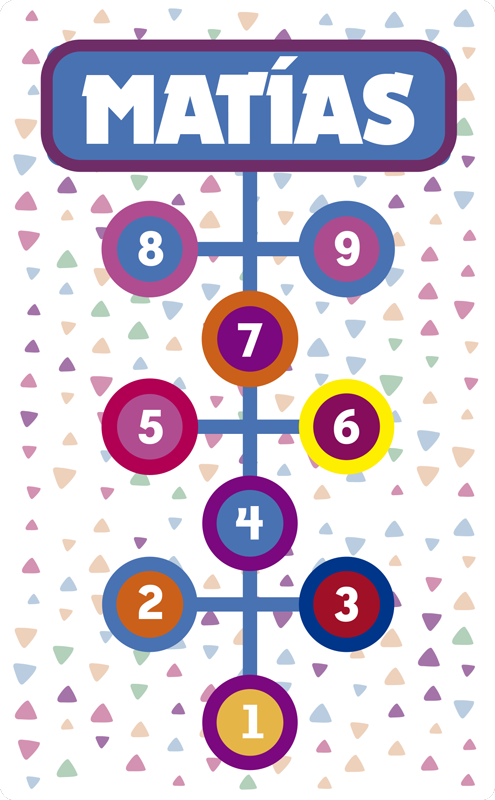 Alfombra de vinilo rayuela personalizable  - TenVinilo