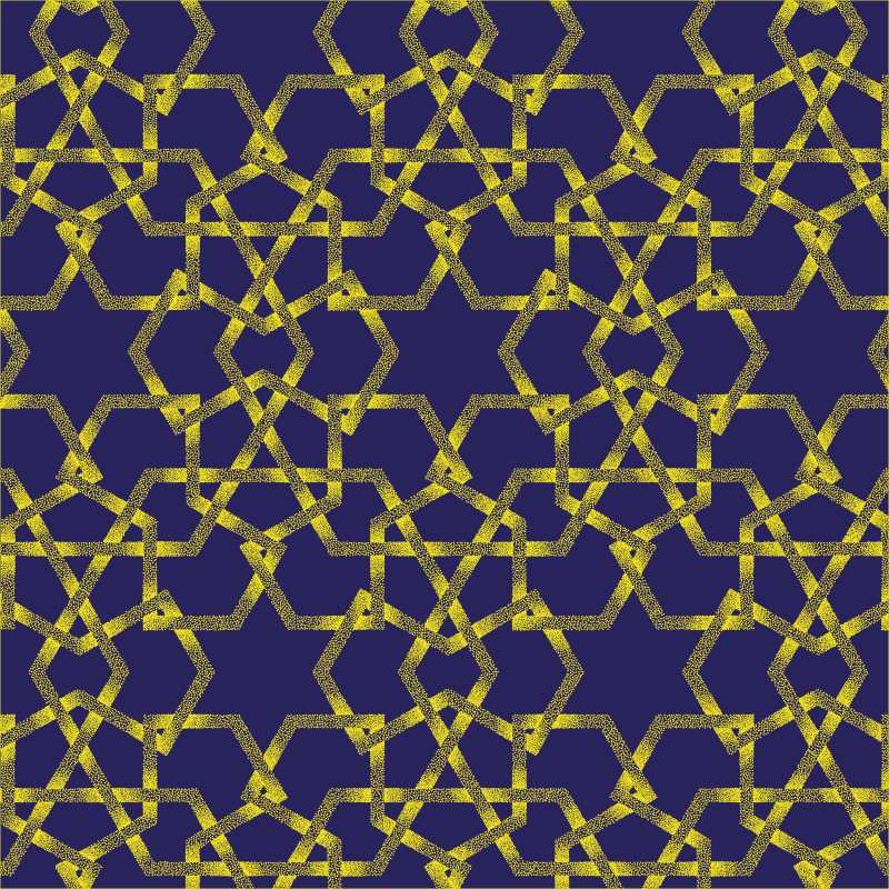 Alfombra vinílica estrellas azules y amarillas - TenVinilo