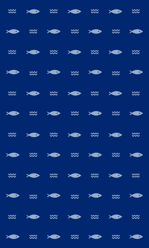 Alfombra vinílica baño con diseño de peces - TenVinilo