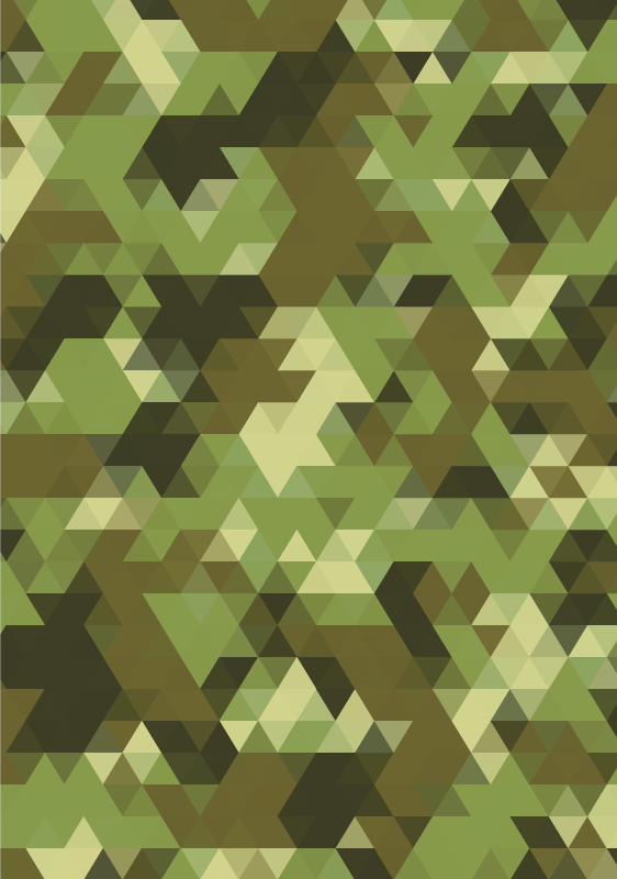 Alfombra vinílica geométrica camuflaje geométrico - TenVinilo