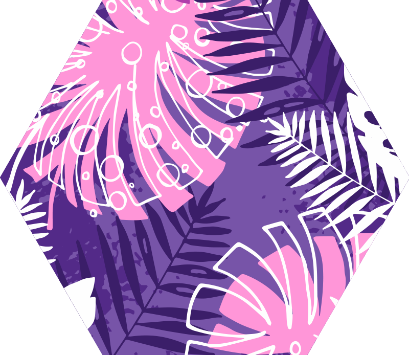 Alfombra vinílica flores declaración botánica - TenVinilo