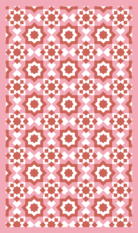 Alfombra vinílica hidráulica diseño de mosaicos - TenVinilo