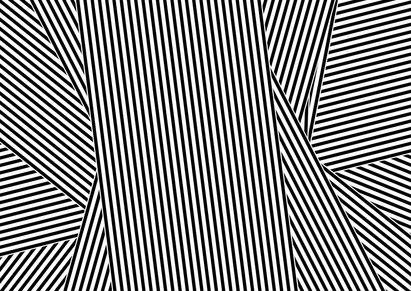 Alfombra vinílica a rayas blancas y negras - TenVinilo