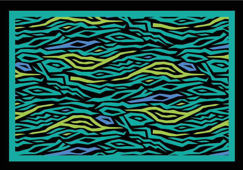 Alfombra vinílica animal print safari abstracto - TenVinilo