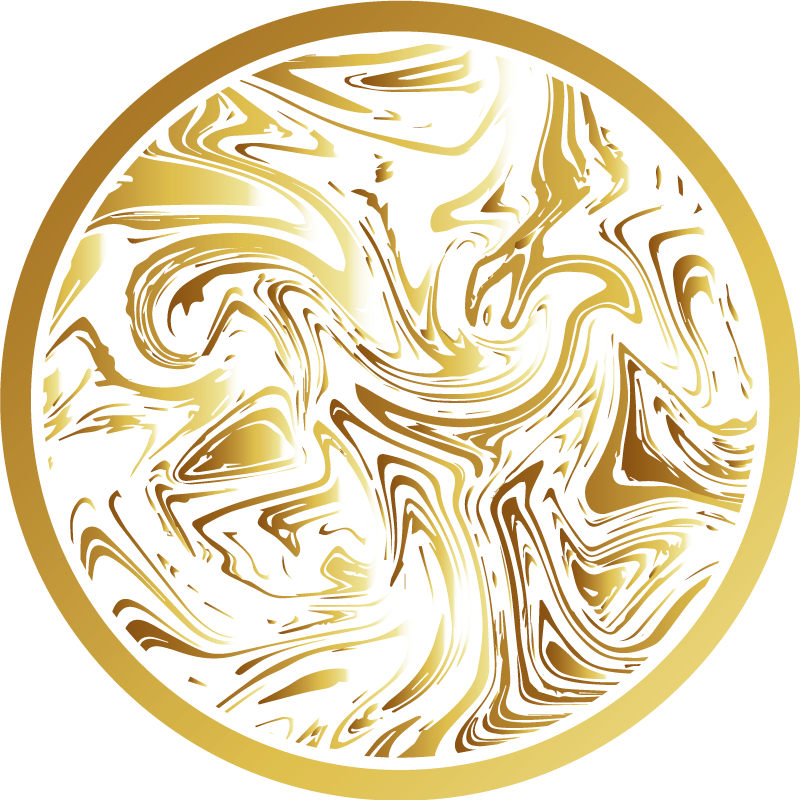 Alfombra vinílica textura Mármol blanco y dorado - TenVinilo