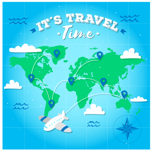 Alfombra vinílica mapamundi exploración del mapa mundial - TenVinilo