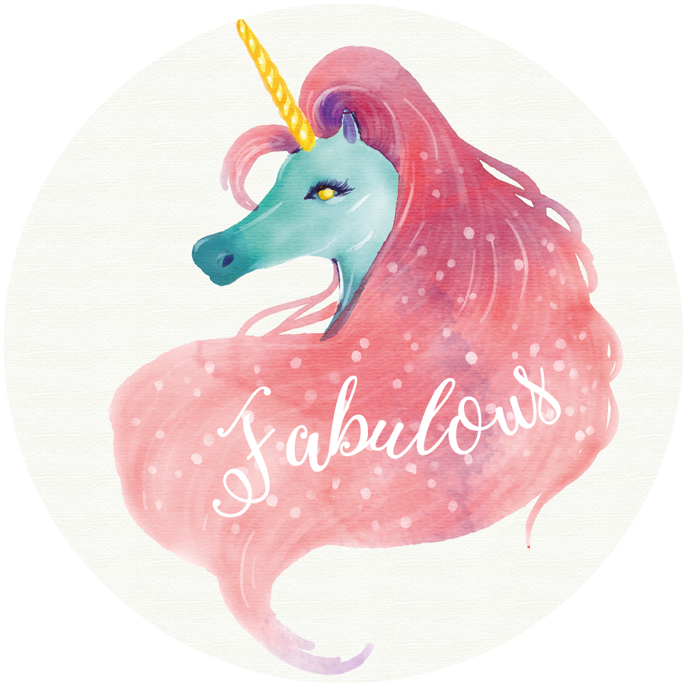 Alfombra vinílica bebé fabuloso unicornio - TenVinilo