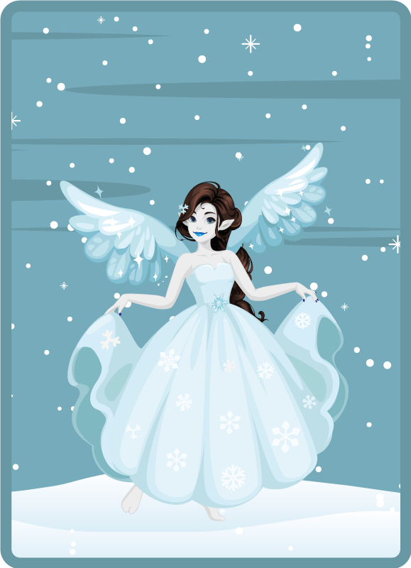 Alfombra vinílica étnica diosa griega invierno - TenVinilo